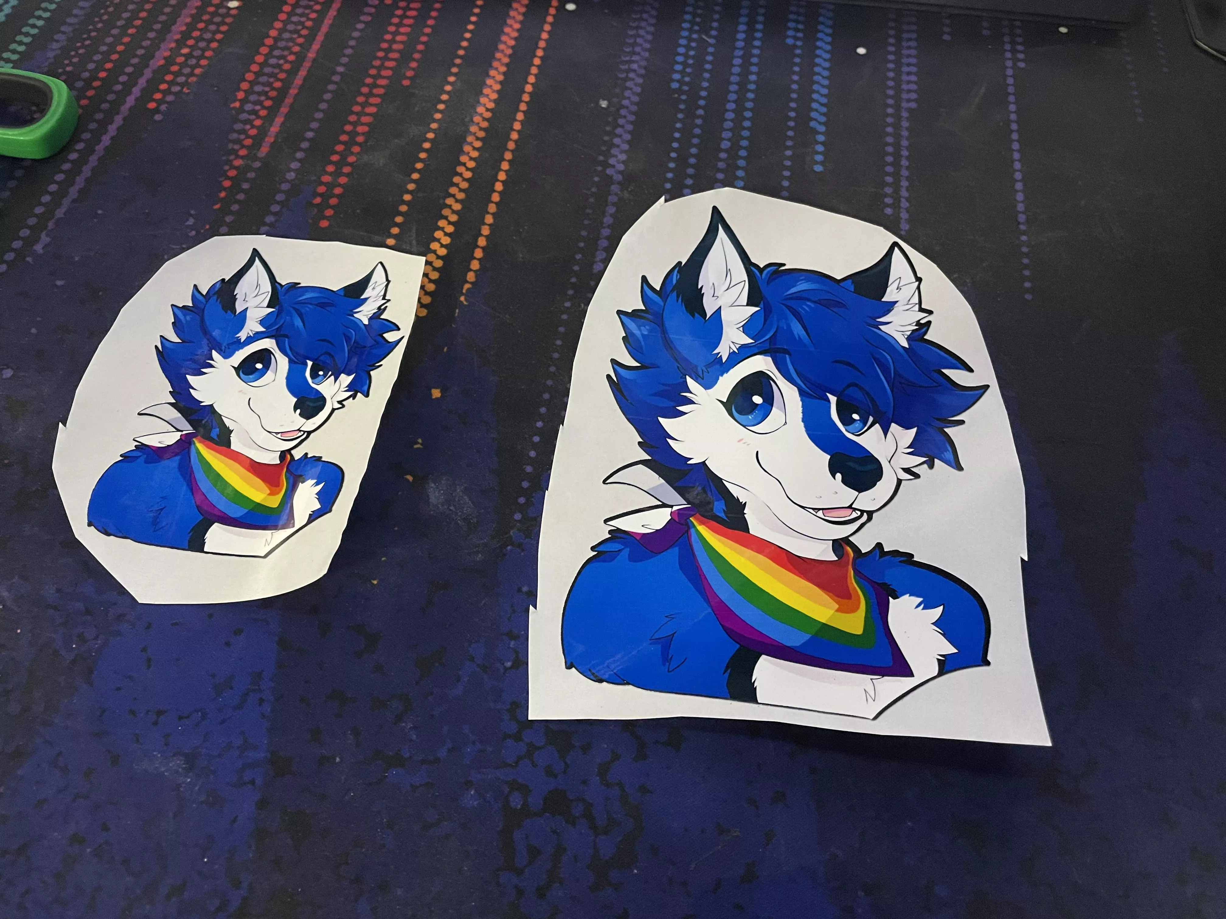 Got myself a Cricut machine and the first thing I did was make stickers of my Sona.