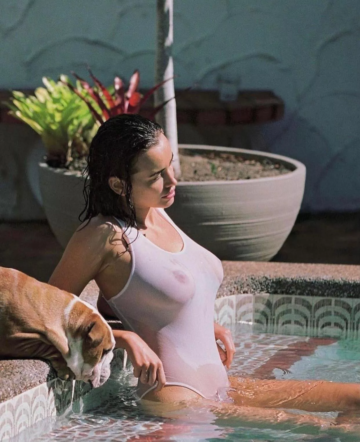 Hot chick in a see through outfit