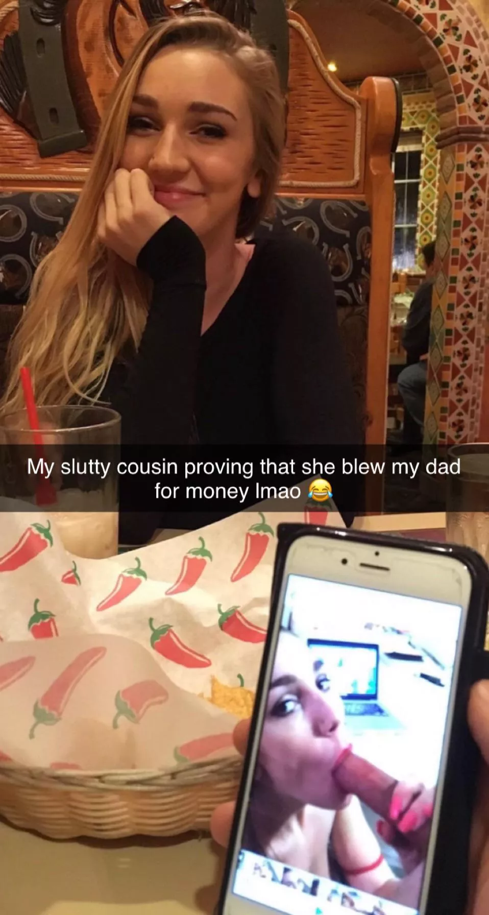 I didn’t believe her until she showed the pics on her phone