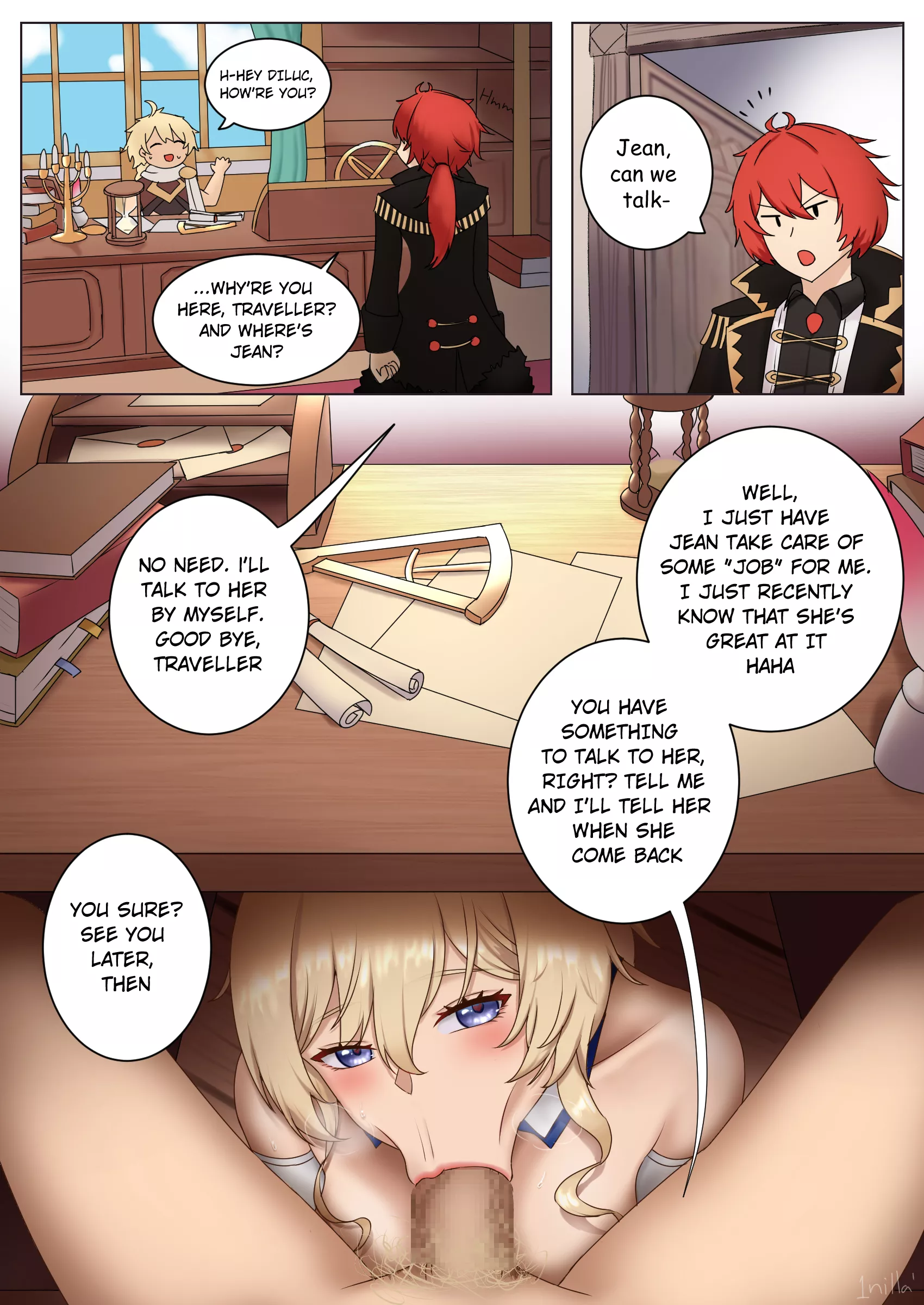 Jean x Traveler (1nilla') [Genshin Impact]