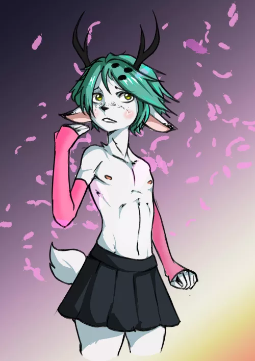 Just a lil drawing of my deer OC (art by me )