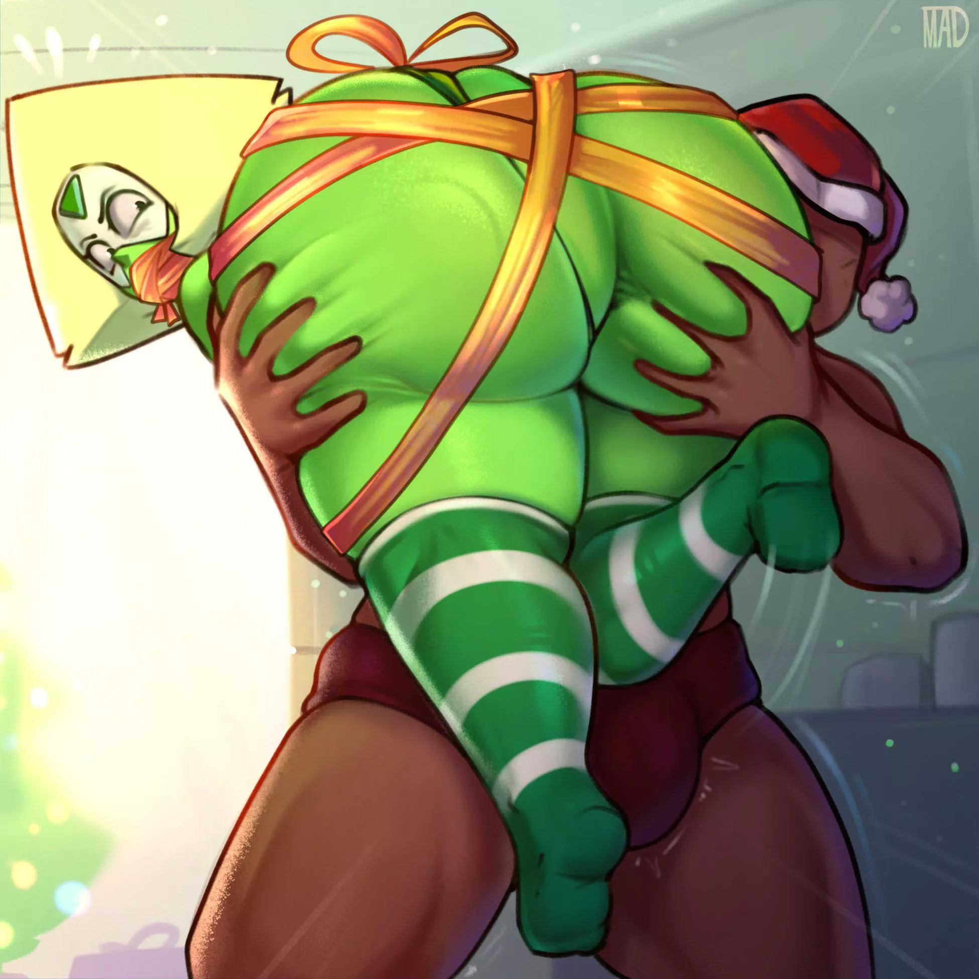 Late for Christmas, but making off with the Peribooty anyway (Art by Madheaven)