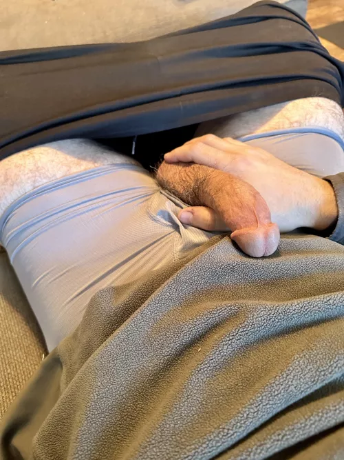 Letting it out on a break from cleaning