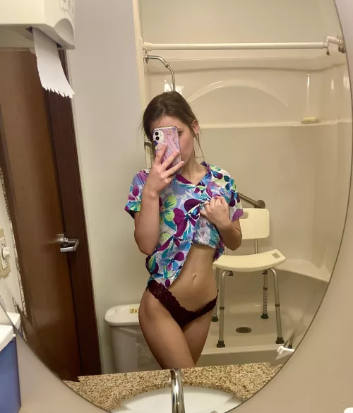 Like what’s underneath my scrubs