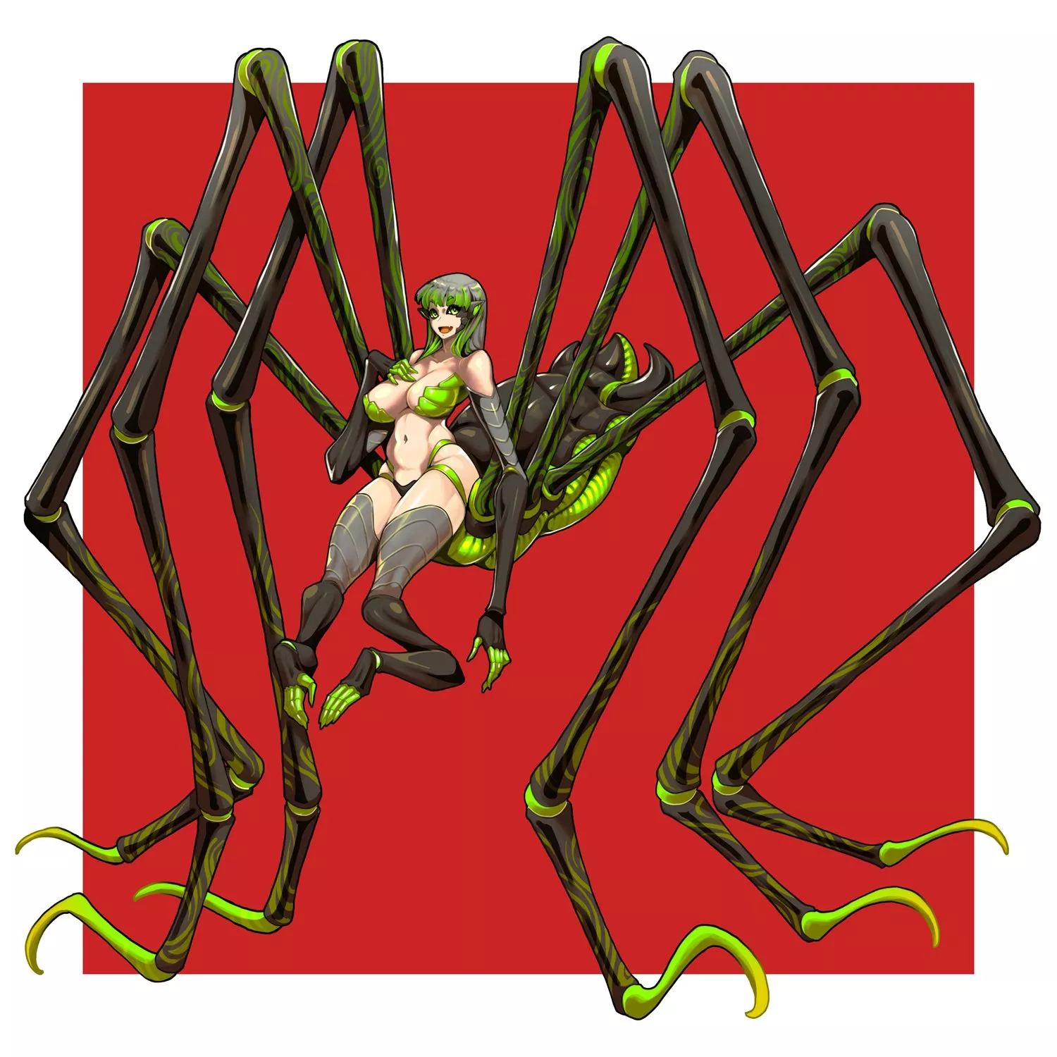 Long legged Spider Girl by @scribblesquab