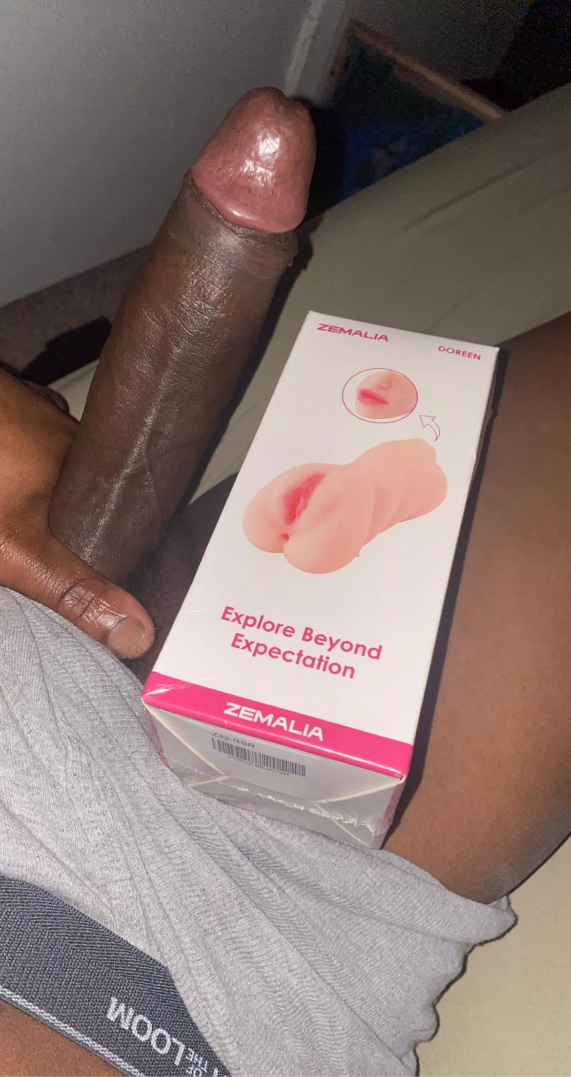 Morning wood featuring my first sex toy