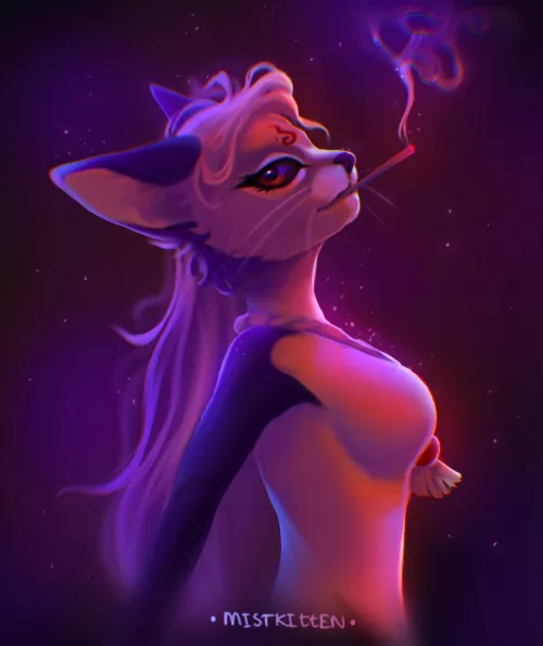 My first furry drawing in commission! What do you think? Owner of the character is @raccoon_trash_qwq on Instagram