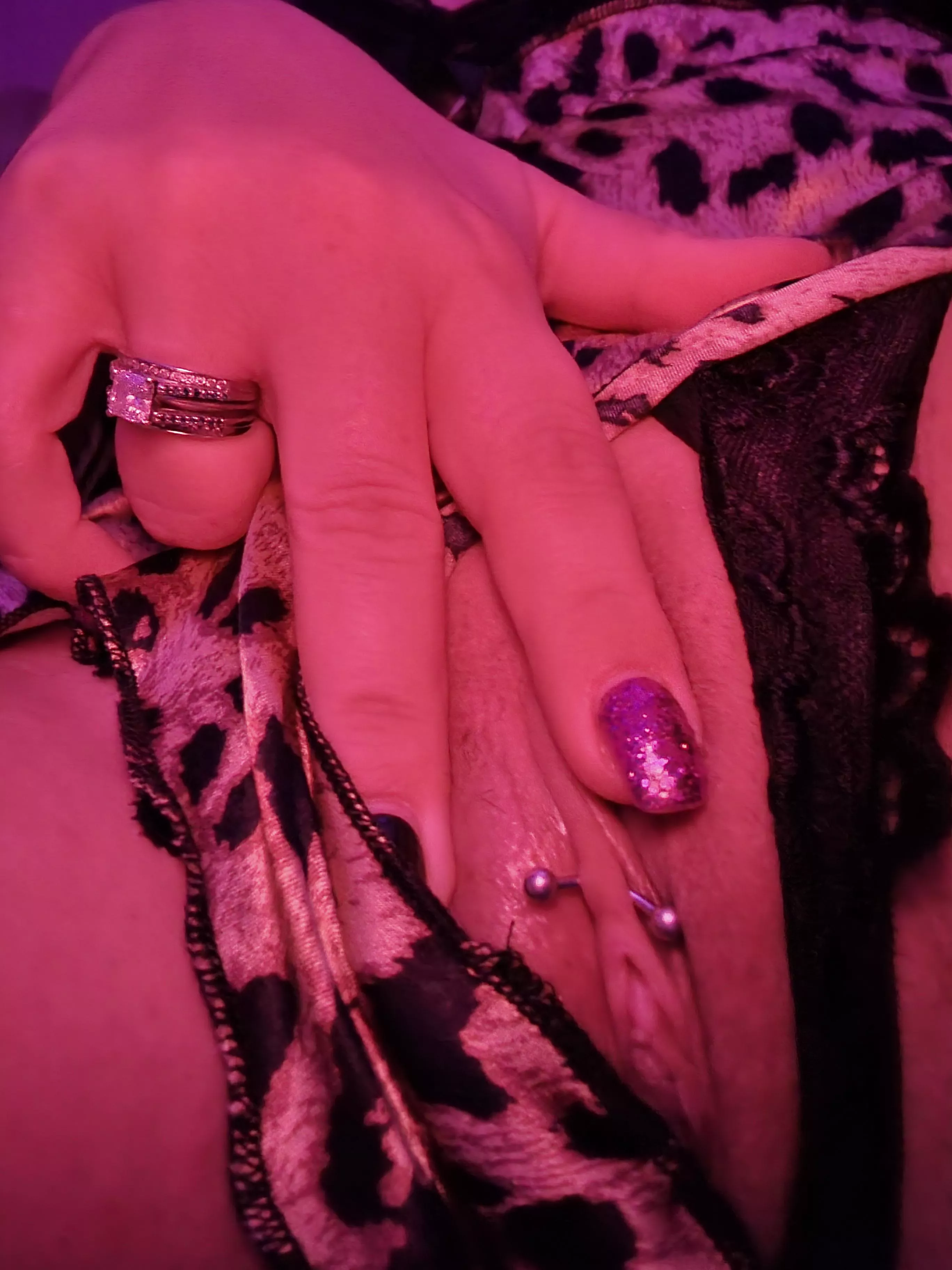 piercings, diamonds and pussy. my favorite.