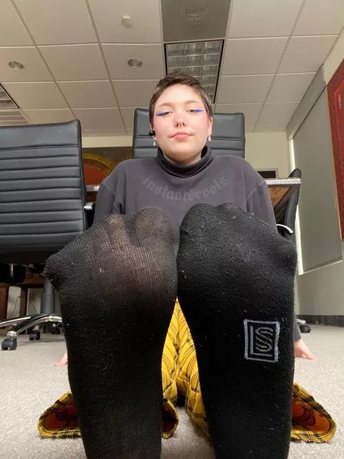 right before i let my piggies out at work