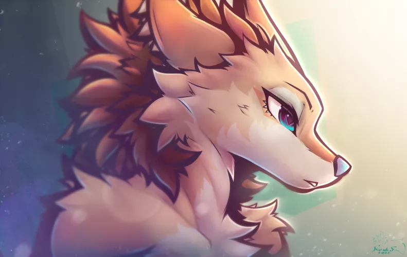 ✨shiny woof✨ tried some different light effects on this one, hope you guys like it ~ (art by me, also commission open on my twitter)