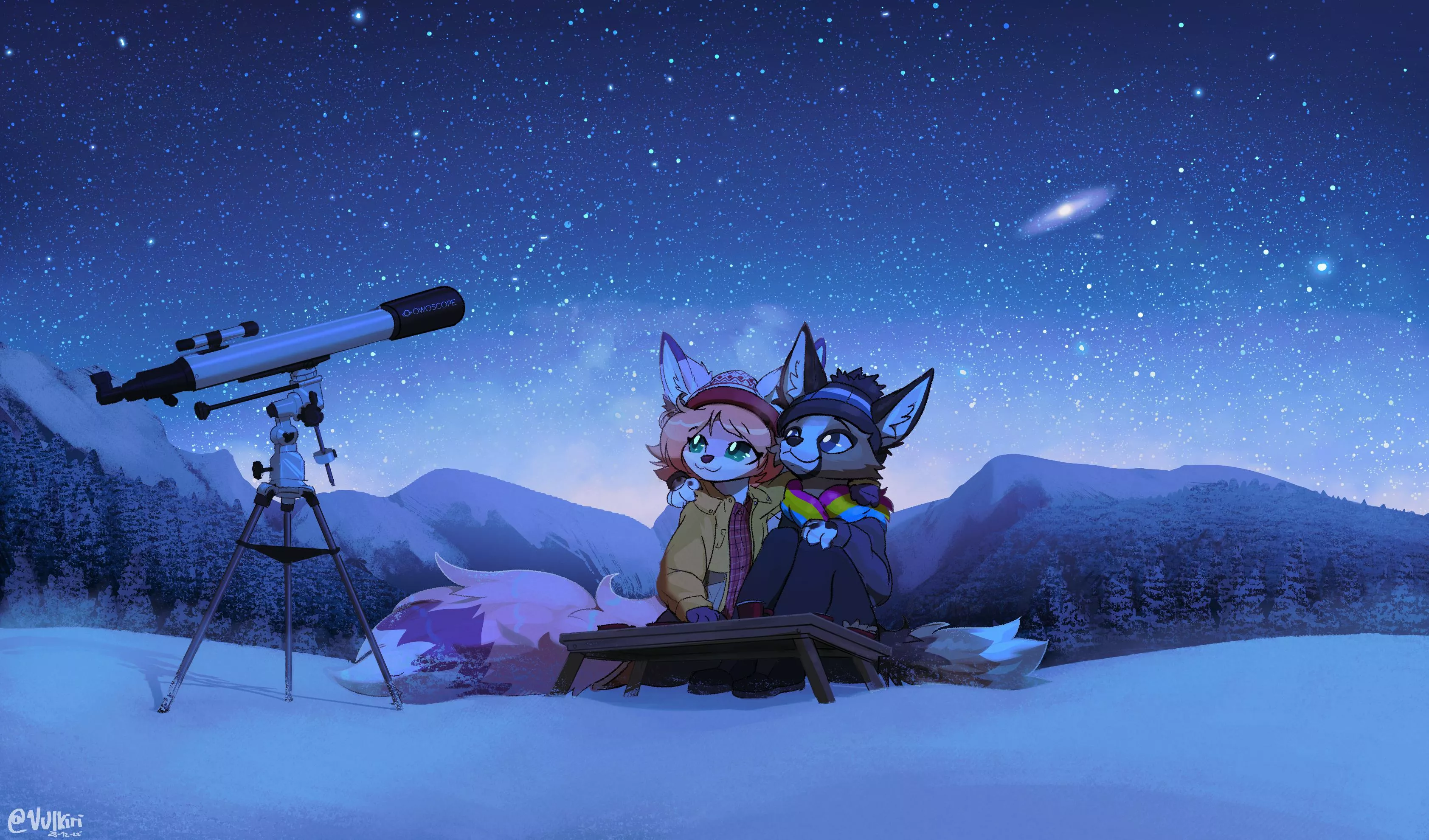 Stargazing ✨ | Art by me @Vulkiri on Twitter ^^ (Commission)