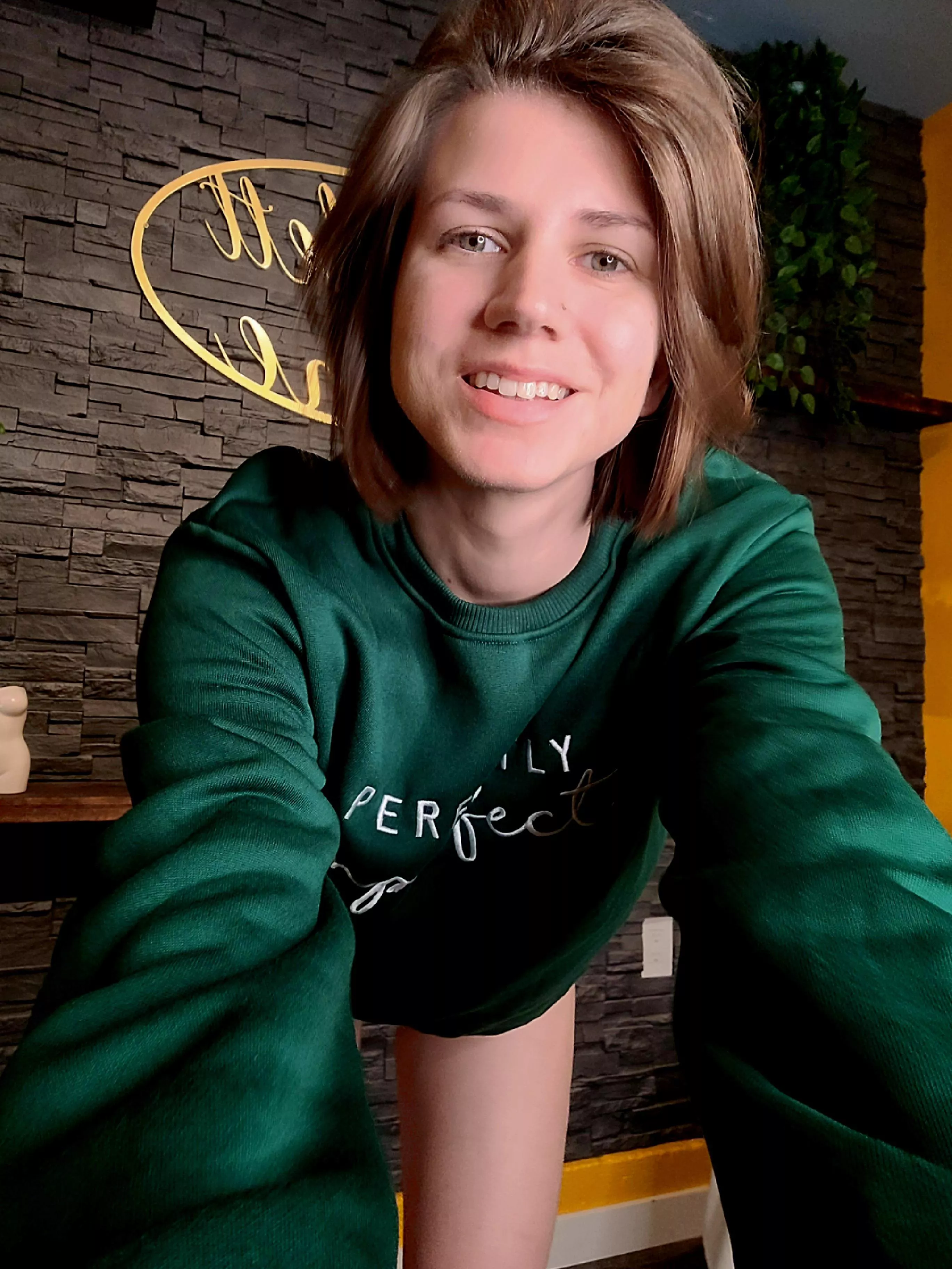 Sweater and thong 😉