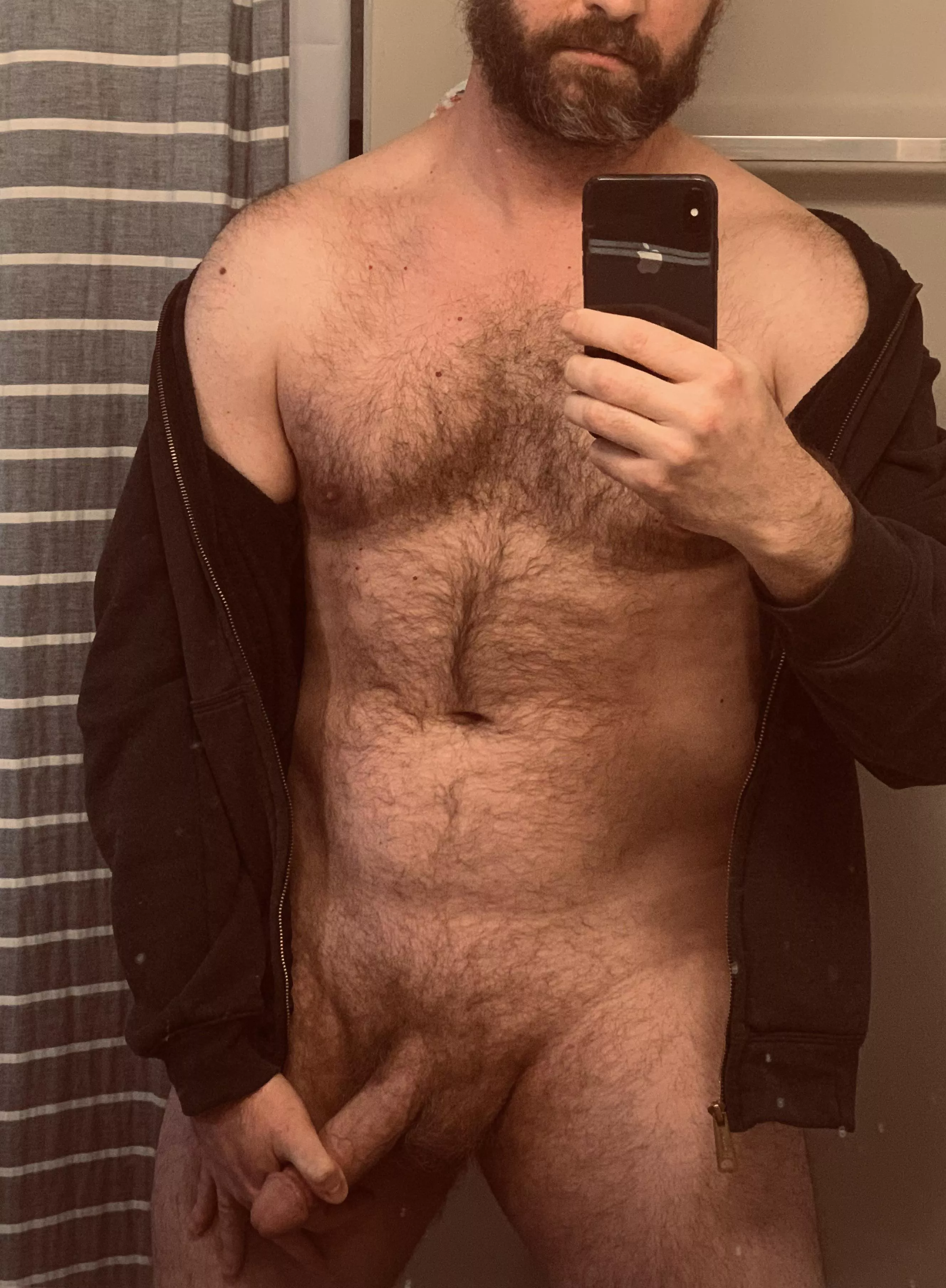 This hoodie is terrible, doesn’t cover my dick at all