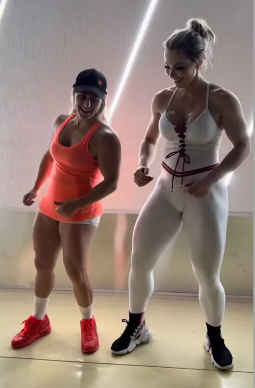 Vivi Winkler and her trainer