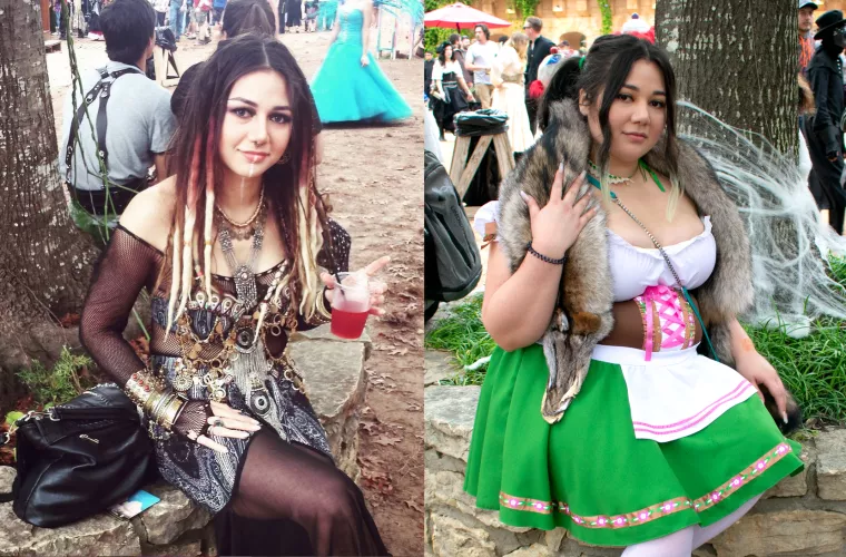 which would you rather have on your arm at the renaissance faire? skinny gypsy or bloated beer wench?