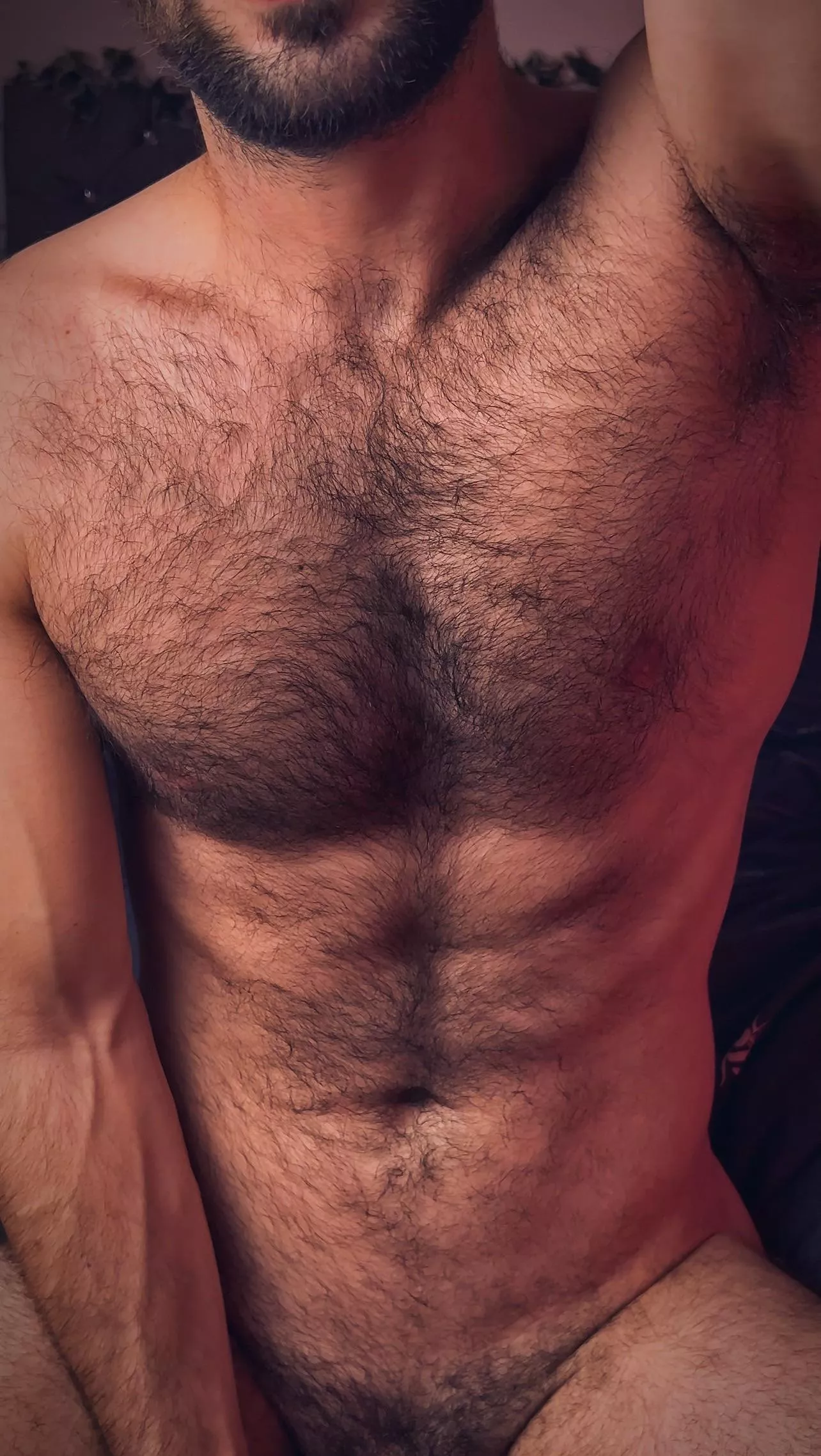 You wanted to play with my chest hairs?