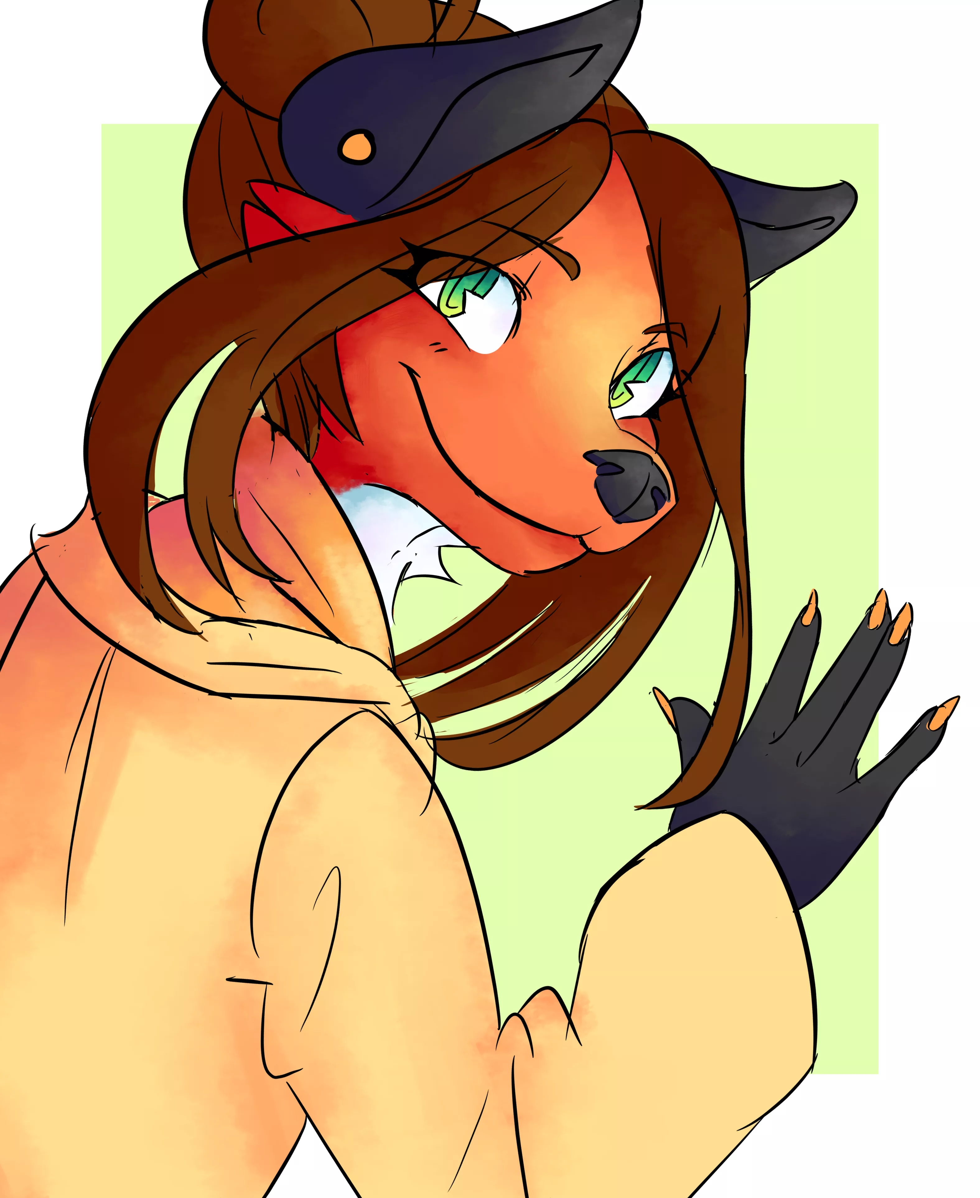 A rough drawing of my friend's sona