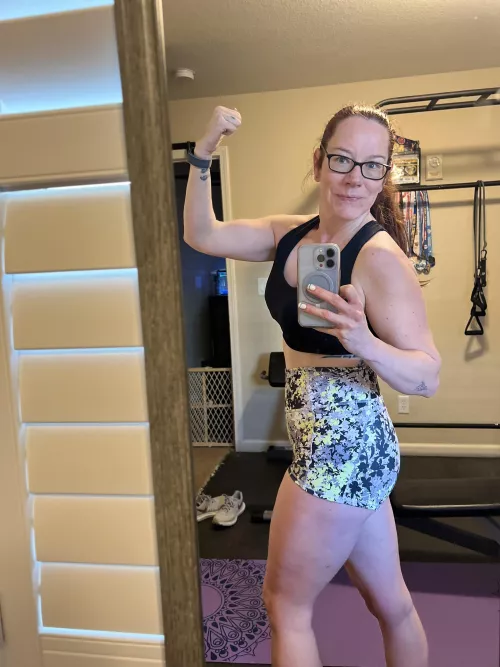 Breaking a good sweat this morning.