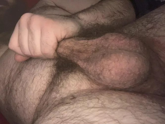 Cum play with my balls babe