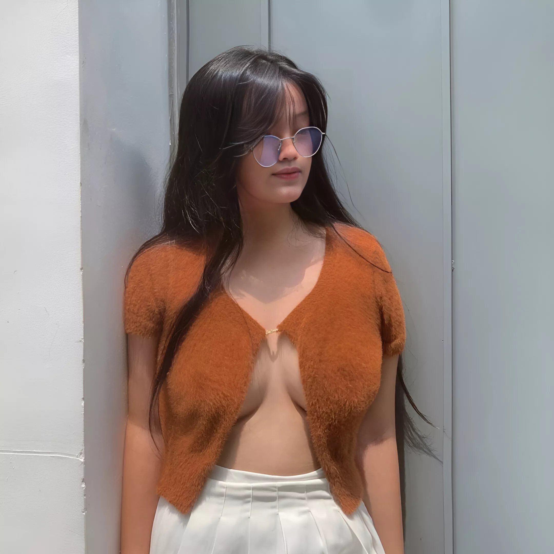 Cutie wearing glasses