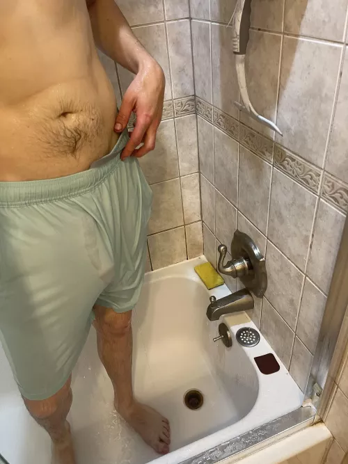 Do you like my wet shorts?!