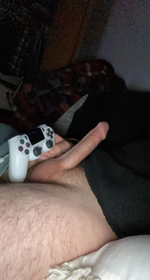 Does my cock look big next to my controller?