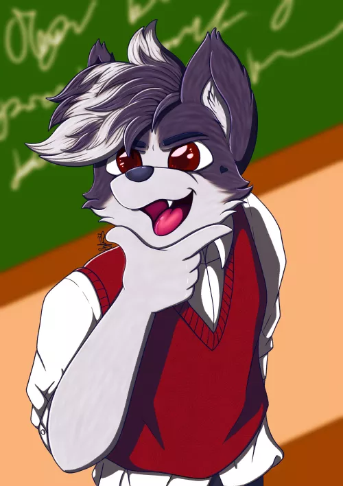 Dog-boy! Practicing facial expressions and colouring c