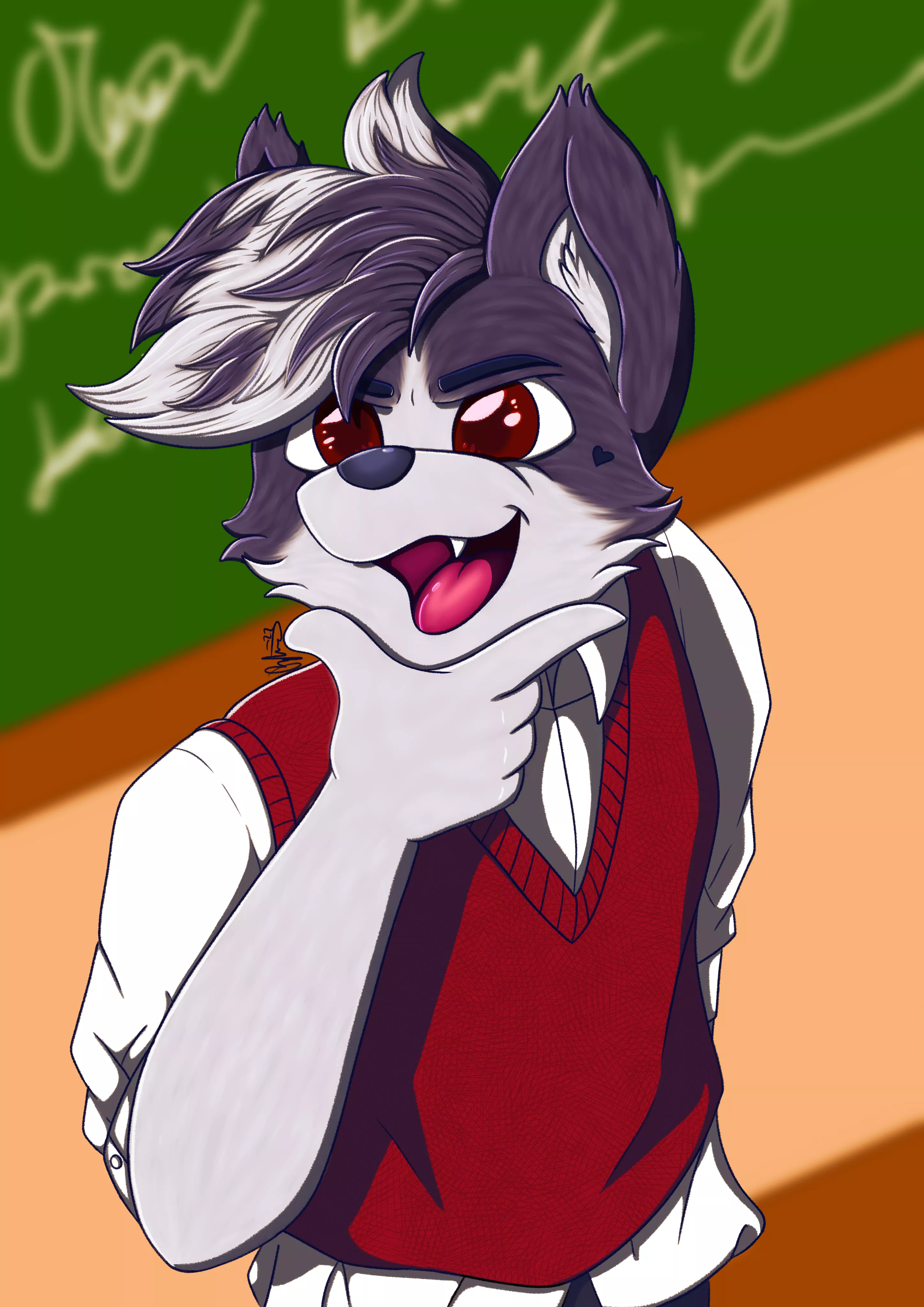 Dog-boy! Practicing facial expressions and colouring c