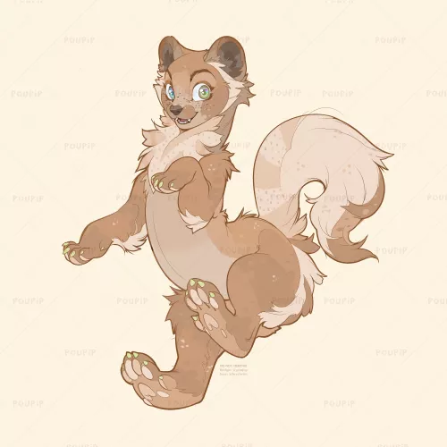 🍄🌱Ferret adopt🌱🍄 💲3️⃣0️⃣ Buyer will recieve a image without watermark and i can transfer via toyhouse if needed! 📩 if interested! <3