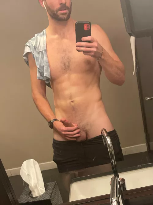 Having fun at the gym… made a mess in my new lulu shirt who wants to buy me a new one?