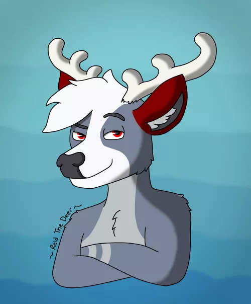 He knows (Art by me, @ReidTheDeer on Twitter)