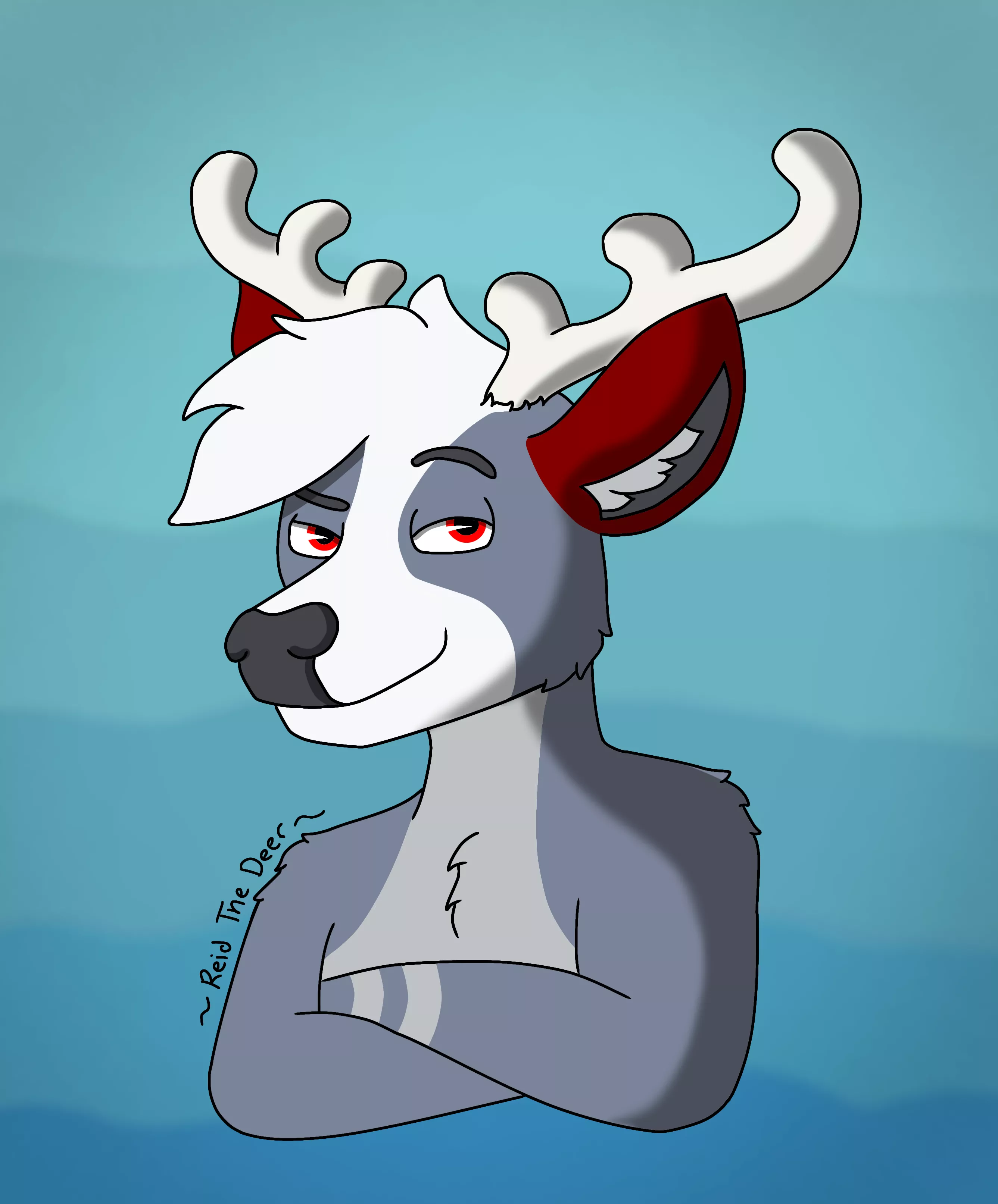 He knows (Art by me, @ReidTheDeer on Twitter)