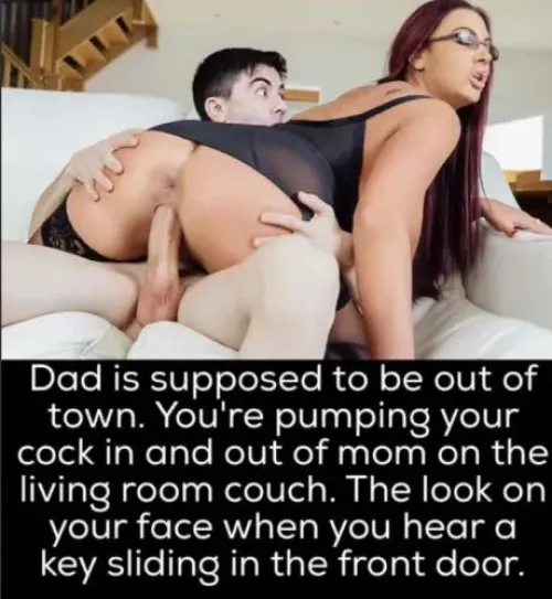 Help me write a incest story about a son winning the lottery and fucking his mother cucking his father message me