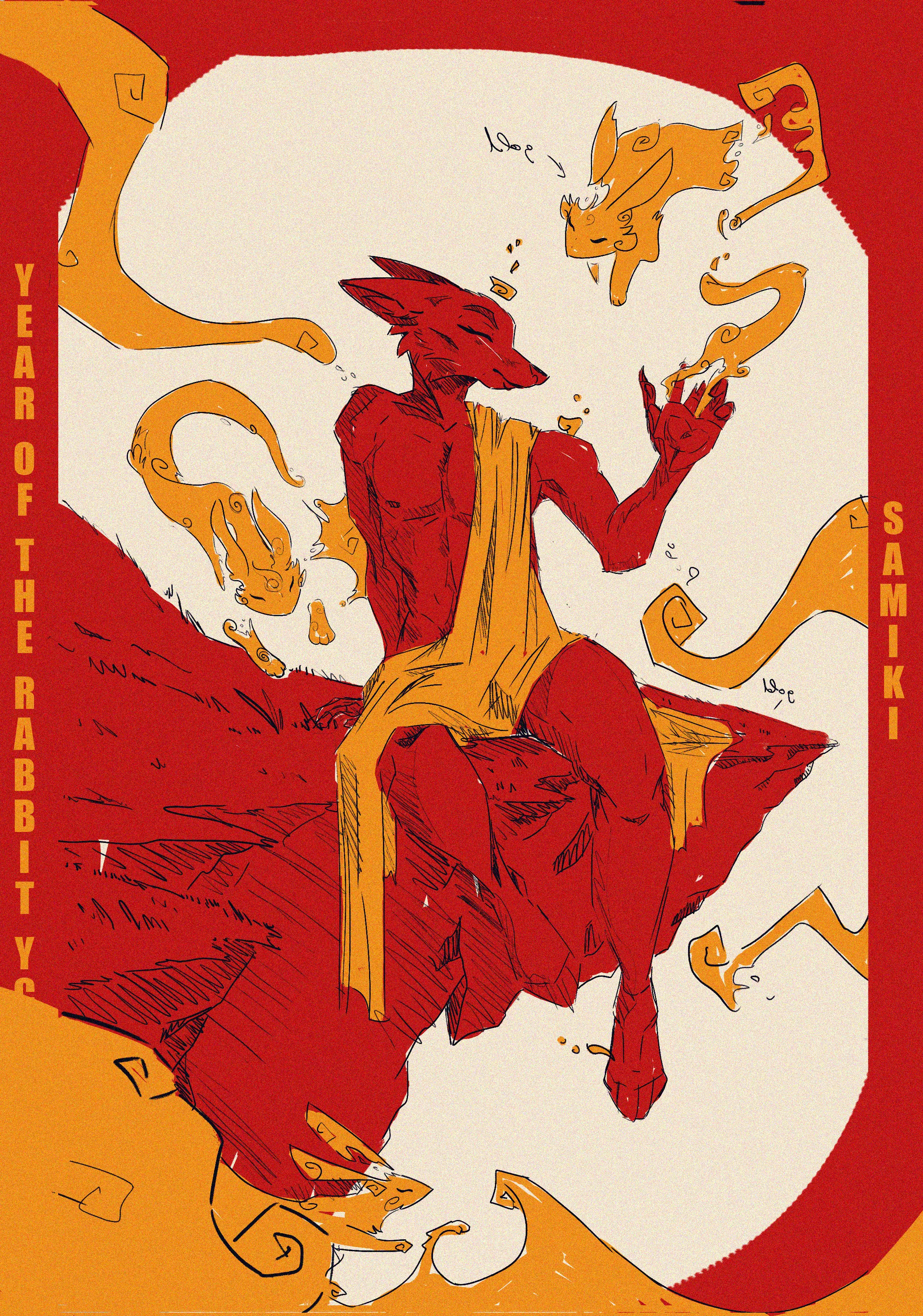 Hi, I made this YCH for the Year of the Rabbit and it's still open! It's a solo slot so if anyone is interested, let me know! Details in comment !