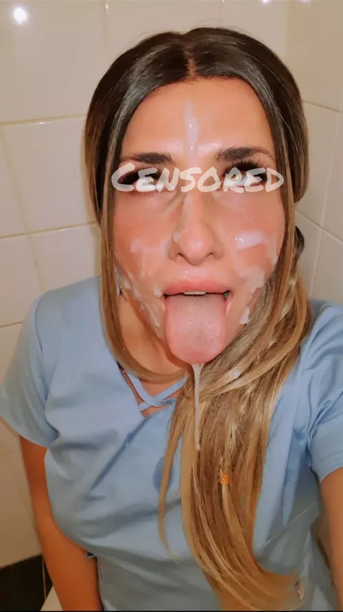 His sperm sample is all over me