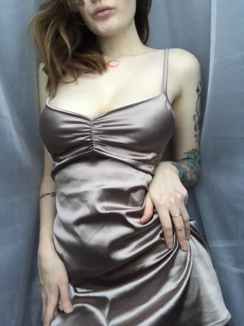 I hope you love tight shiny dress