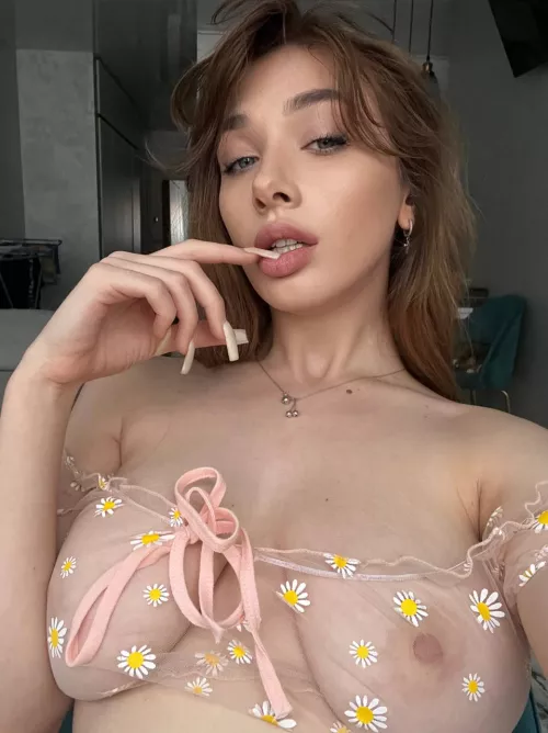 I love taking hot selfies in cute lingerie