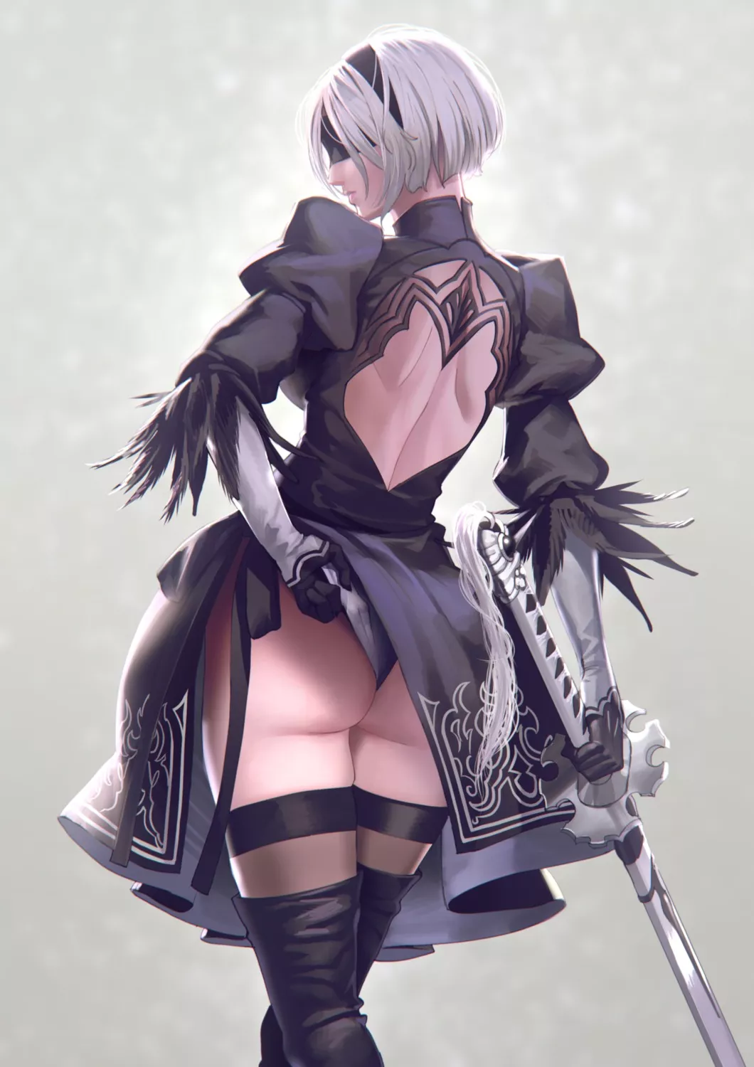 Just a peek of 2B's cheek (moruga)