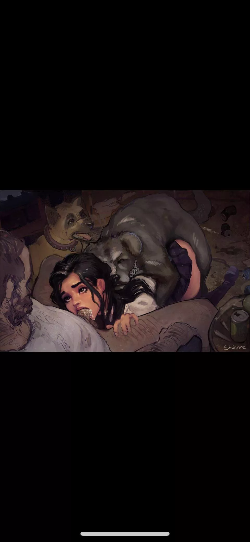 Making sure her owners are happy