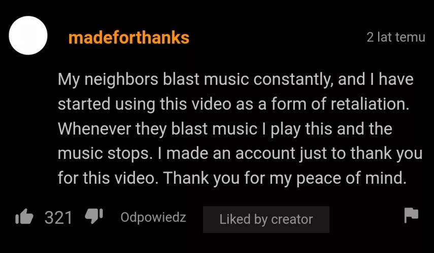 Man got some peace at last