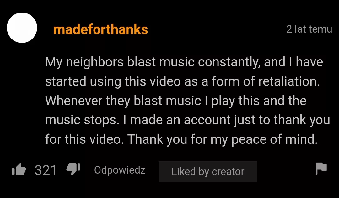 Man got some peace at last