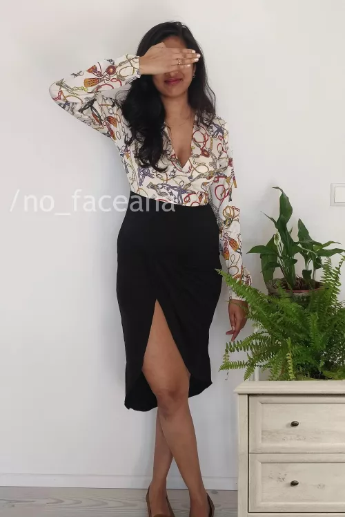 My wife got feedback in her last interview that she needed to dress to impress. So this is what she's planning to wear for another interview on Monday. What do you think?