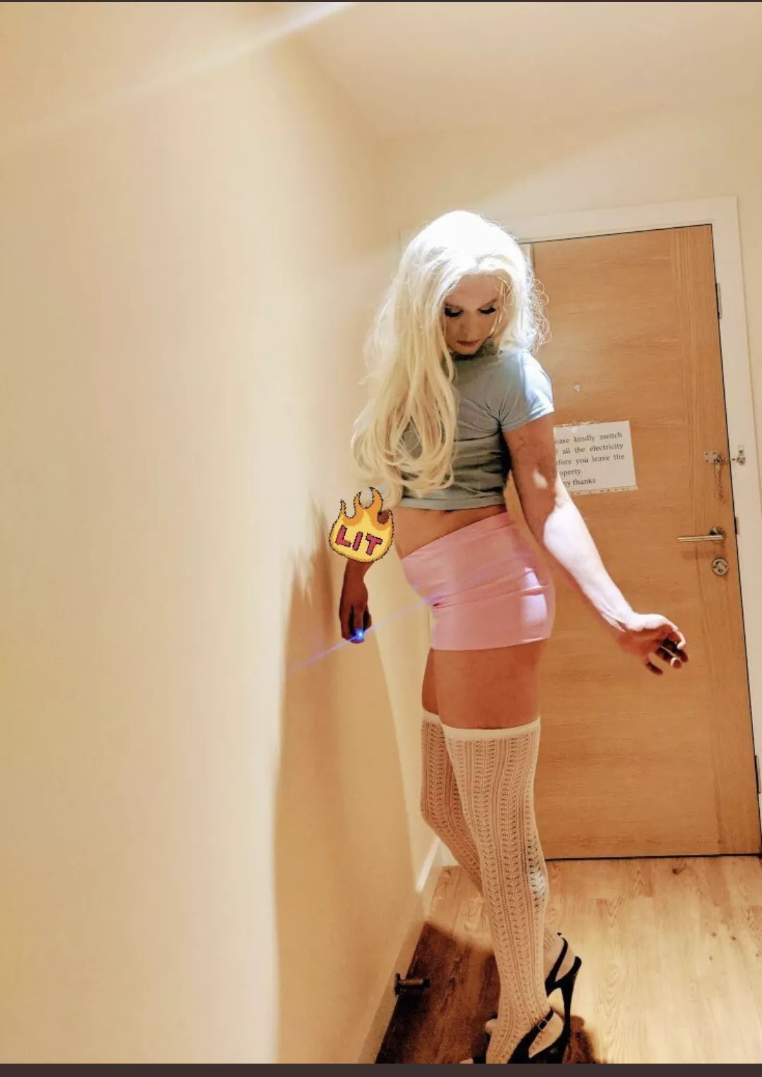 Nothing quite like wearing your gf's clothes while she's out with friends for the night