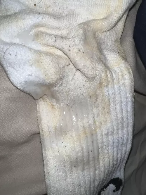 [proof] Quick load on my cum sock. Fit 20y old here