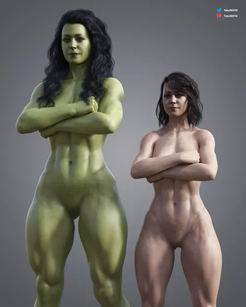 She-Hulk's Covering Their Tits (TekoNSFW) [Marvel]