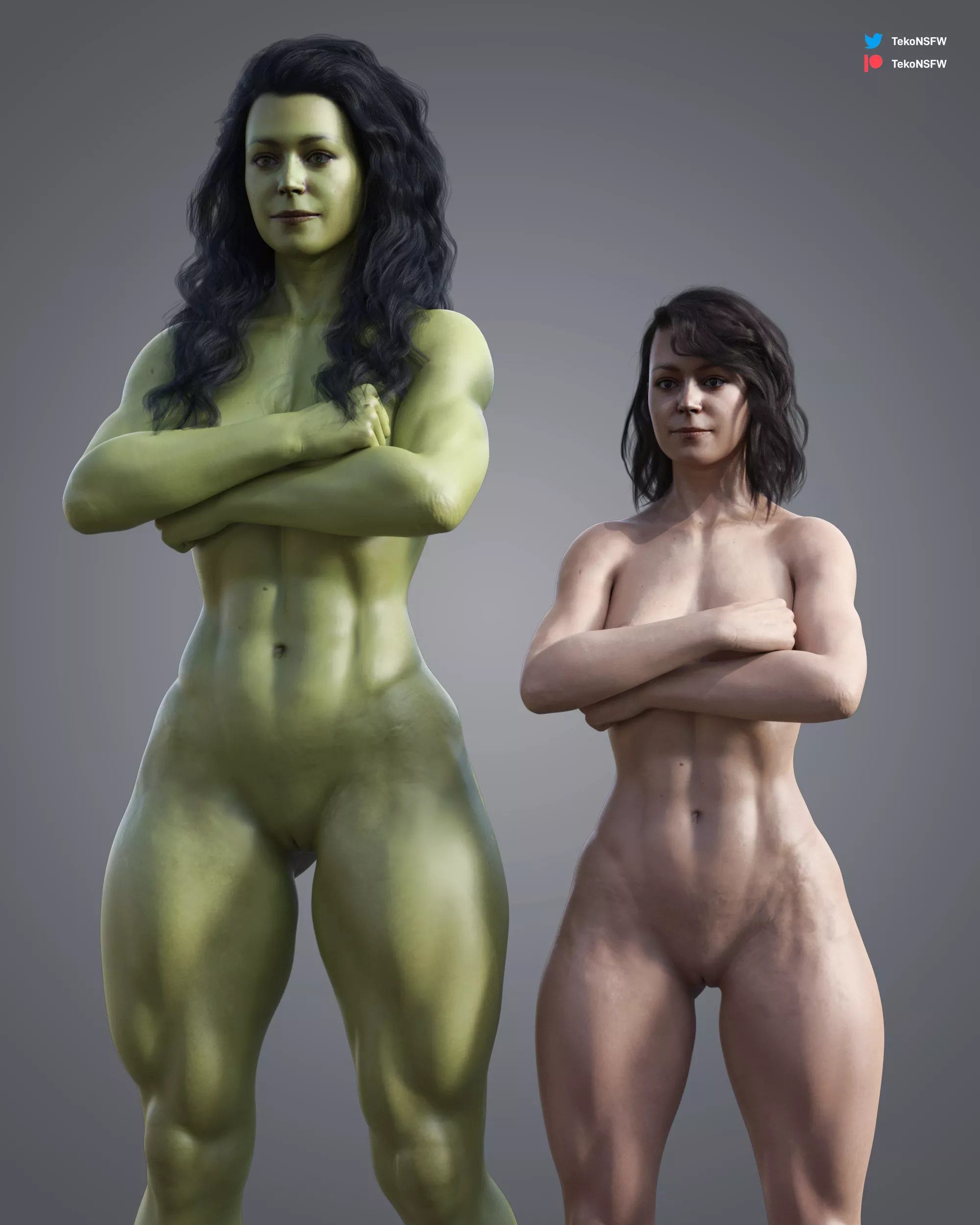 She-Hulk's Covering Their Tits (TekoNSFW) [Marvel]