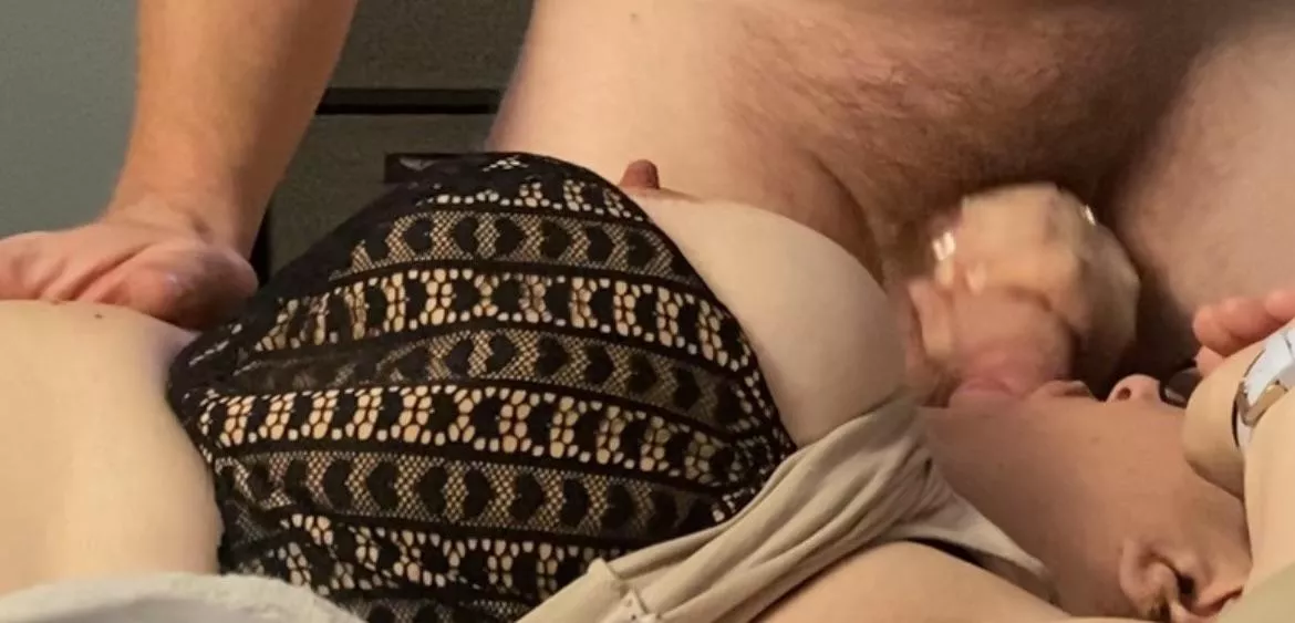 Sucking some cock like a good girl