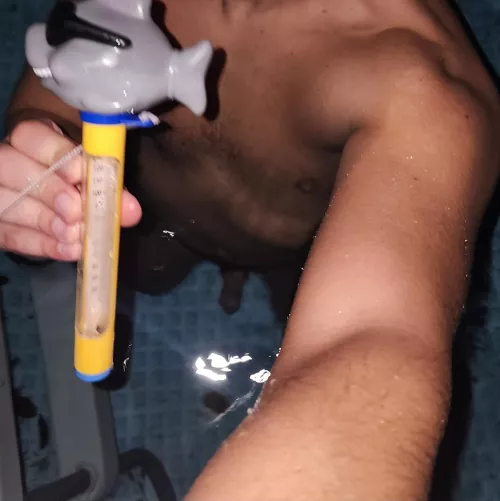 swimming last night in 60°F water