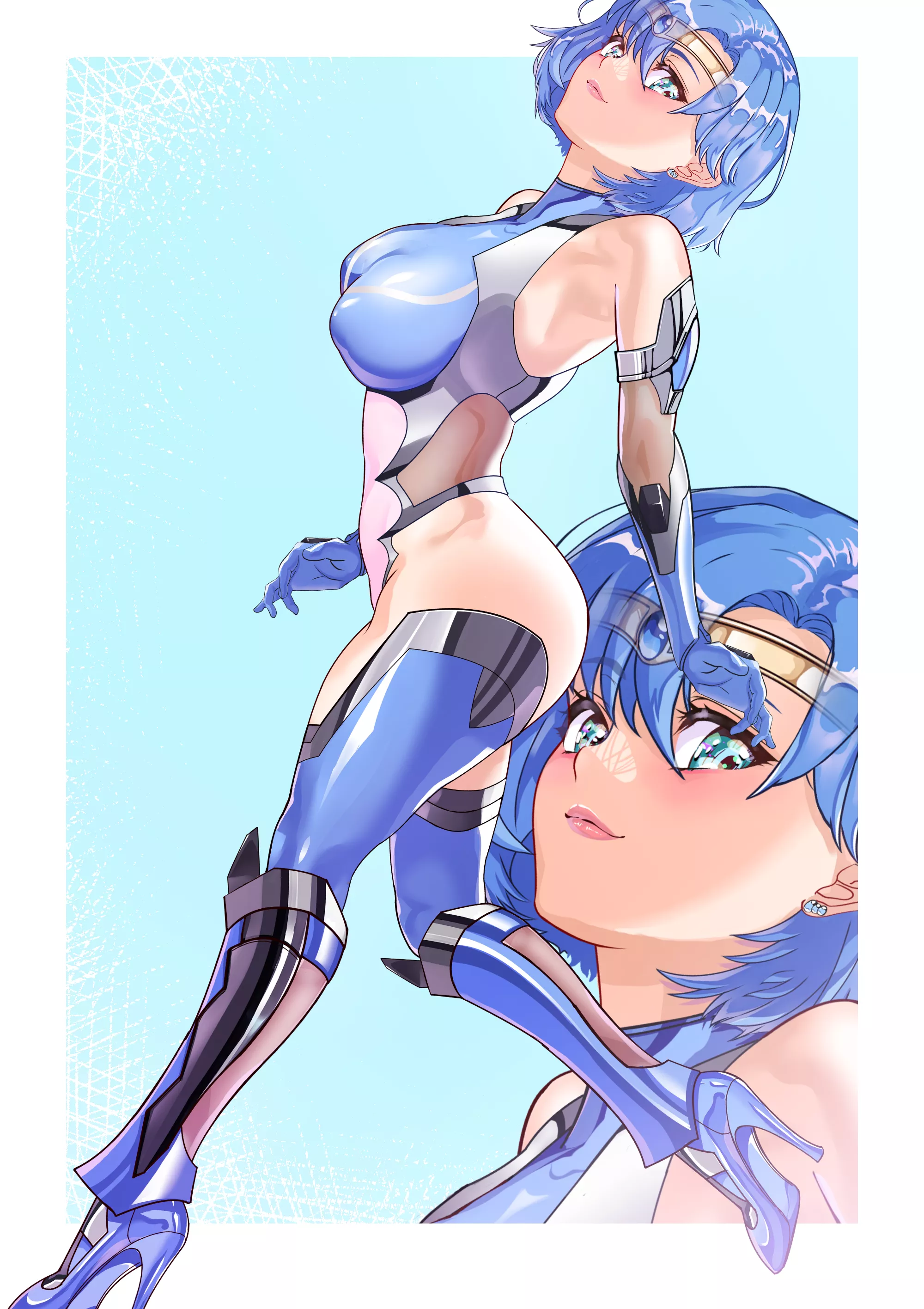 Taimanin Sailor Mercury (Arion Canvas ) [Sailor Moon/ Taimanin ]