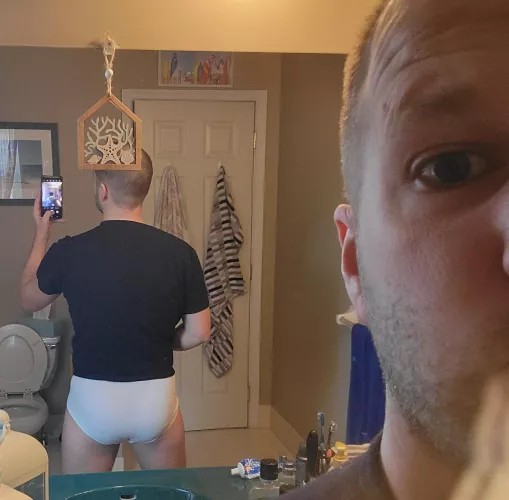 who has seen friends or family wearing white briefs? [36]